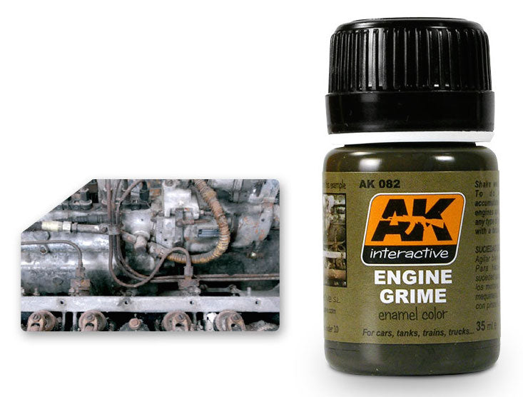 AK Interactive 82 Engine Grime Enamel Paint 35ml Bottle
