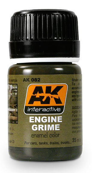 AK Interactive 82 Engine Grime Enamel Paint 35ml Bottle