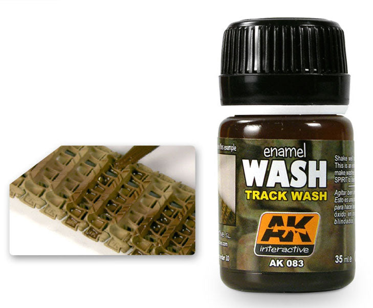 AK Interactive 83 Track Wash Enamel Paint 35ml Bottle