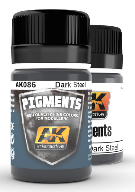 AK Interactive 86 Dark Steel Pigment 35ml Bottle