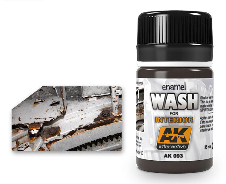 AK Interactive 93 Interior Wash Enamel Paint 35ml Bottle