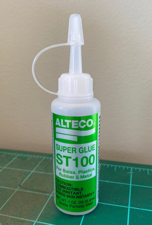 Alteco ST100 Super Glue for Balsa Plastic Rubber and Metal (Low Viscosity)