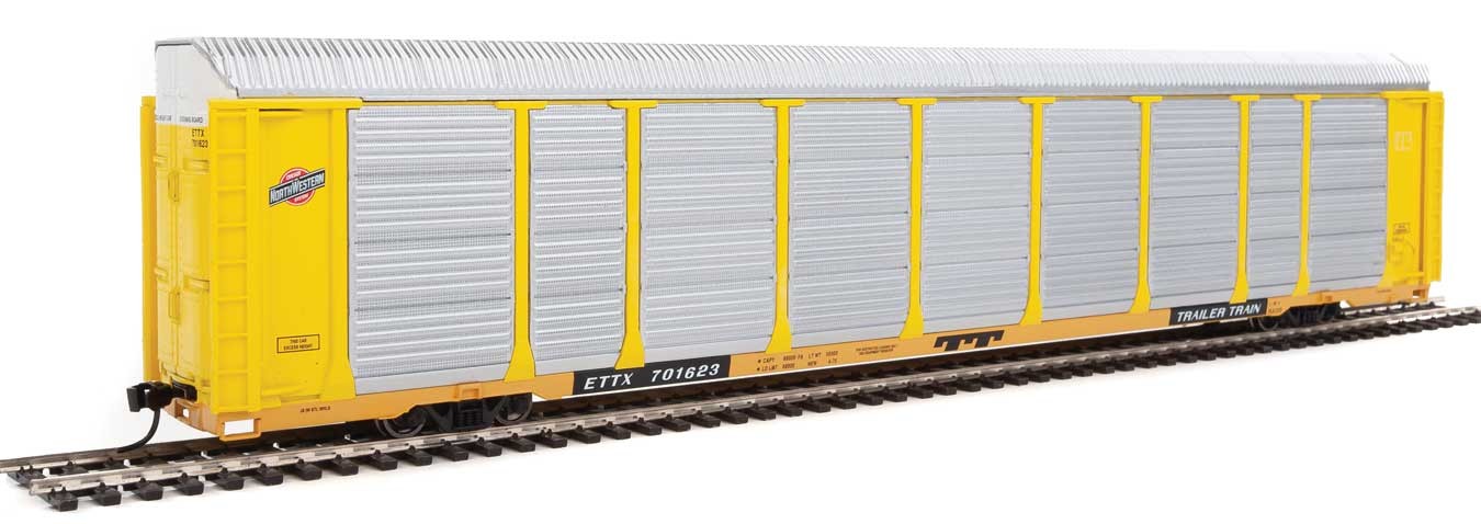Walthers Proto 920-101419 HO Scale 89' Tri-level Auto Carrier Chicago NorthWestern CNW ETTX 701623 
