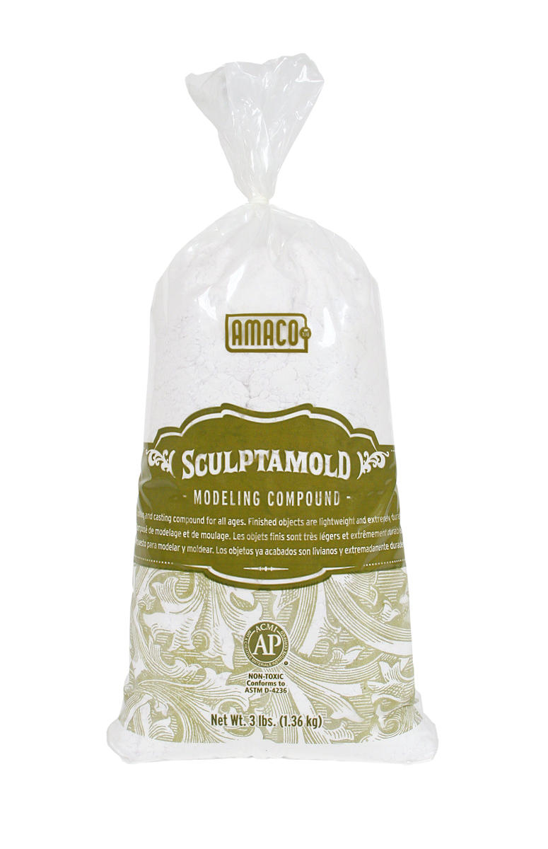 American Art Clay Co (AMACO) 41821 Sculptamold 3lb Bag