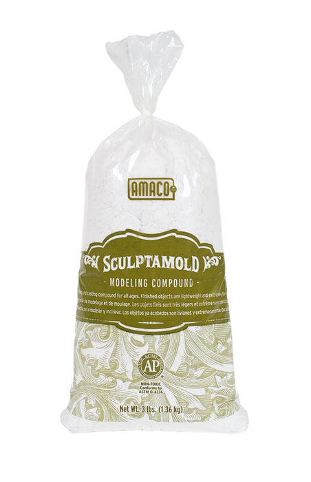 American Art Clay Co (AMACO) 41821 Sculptamold 3lb Bag