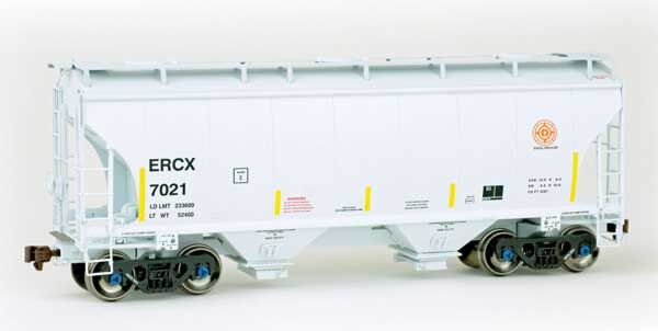 American Limited Models 2002 HO Scale Trinity 3281 2-Bay Covered Hopper Excel Railcar ERCX 7021