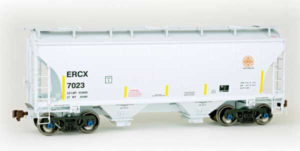 American Limited Models 2003 HO Scale Trinity 3281 2-Bay Covered Hopper Excel Railcar ERCX 7023