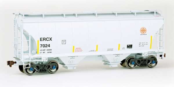 American Limited Models 2004 HO Scale Trinity 3281 2-Bay Covered Hopper Excel Railcar ERCX 7024