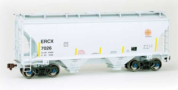 American Limited Models 2005 HO Scale Trinity 3281 2-Bay Covered Hopper Excel Railcar ERCX 7026