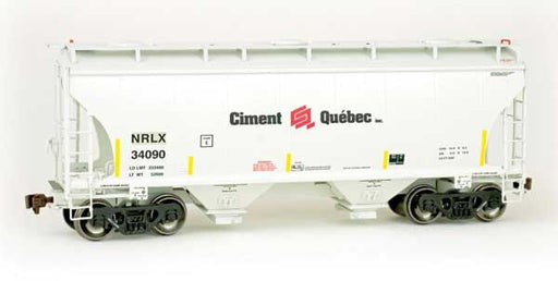 American Limited Models 2024 HO Scale Trinity 3281 2-Bay Covered Hopper Ex- Ciment Quebec NRLX 34090