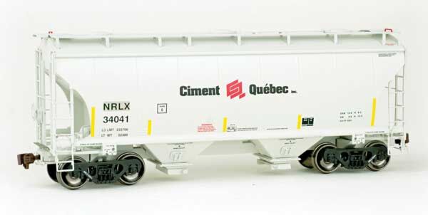 American Limited Models 2025 HO Scale Trinity 3281 2-Bay Covered Hopper Ex- Ciment Quebec NRLX 34041