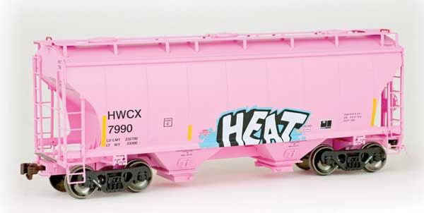 American Limited Models 2032 HO Scale Trinity 3281 2-Bay Covered Hopper Halliburton HWCX 7990