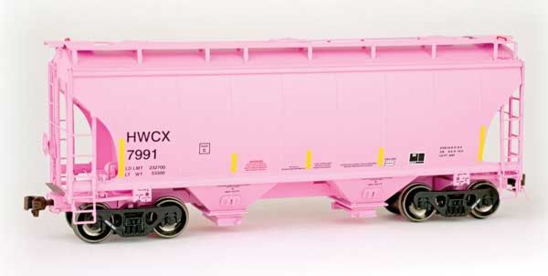 American Limited Models 2035 HO Scale Trinity 3281 2-Bay Covered Hopper Halliburton HWCX 7991