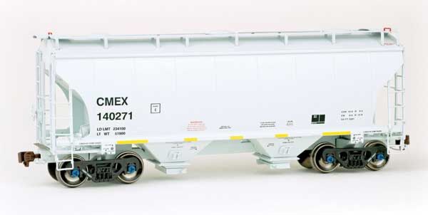 American Limited Models 2045 HO Scale Trinity 3281 2-Bay Covered Hopper Cemex CEMX 140271