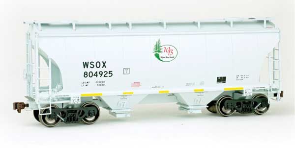 American Limited Models 2048 HO Scale Trinity 3281 2-Bay Covered Hopper Winn Bay Sound WSOX 804295