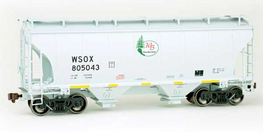 American Limited Models 2052 HO Scale Trinity 3281 2-Bay Covered Hopper Winn Bay Sound WSOX 805043