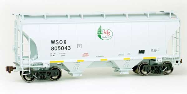 American Limited Models 2052 HO Scale Trinity 3281 2-Bay Covered Hopper Winn Bay Sound WSOX 805043