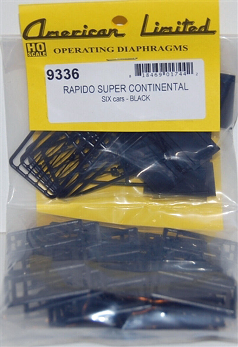 American Limited Models 9336 HO Scale Working Diaphragm Kits Rapido Continental (6 Pack)