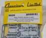 American Limited Models 9606 HO Scale Black Working Diaphragm Kits for Walthers Budd Cars (6 Pack)