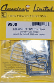 American Limited Models 9900 HO Scale Working Diaphragm Kits Gray Stewart F Units 1 Pair