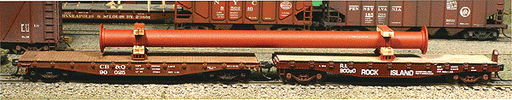 American Model Builders 208 HO Scale Large Diameter, Flanged Pipe Load and Blocking Kit