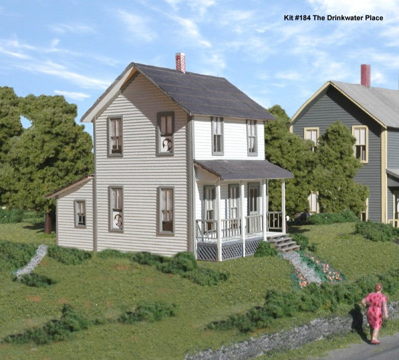 American Model KIT 184 HO Scale The Drinkwater Place Builders Laser Laser Kit