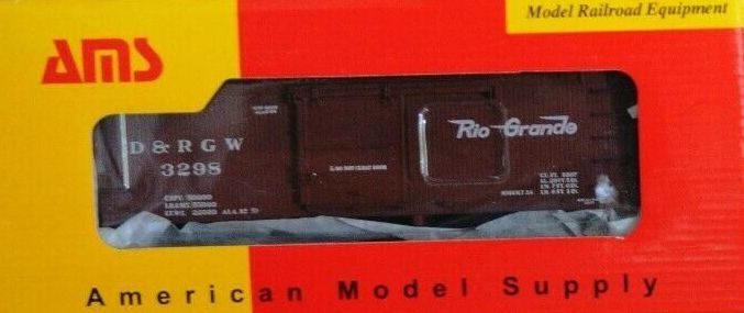 AMS AM52-017 On30 Scale 3000 Series Boxcar Rio Grande "Flying Grande" D&RGW 3298 - NOS