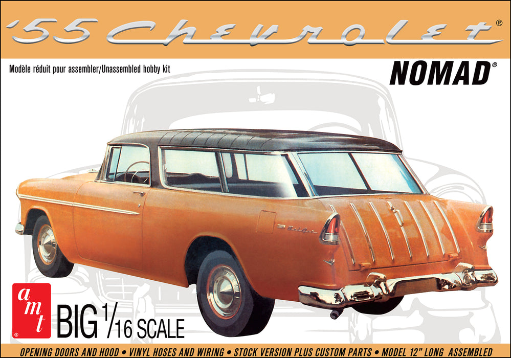 amt 1005 1/16 1955 Chevy Nomad Wagon Skill Level 3 Model Kit