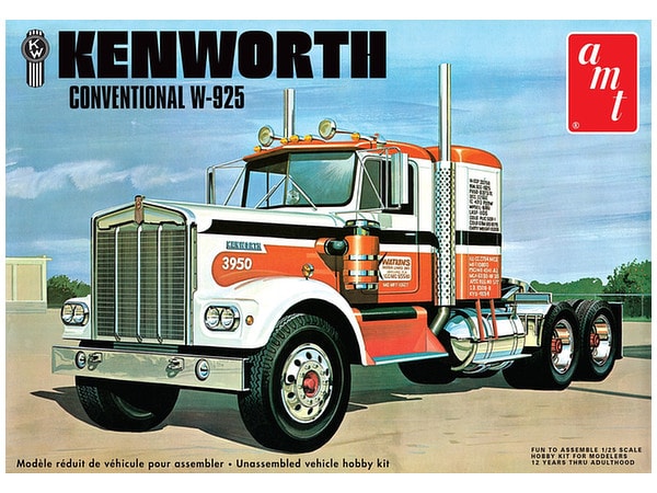 amt 1021 1/25 Kenworth W925 Conventional Tractor Cab