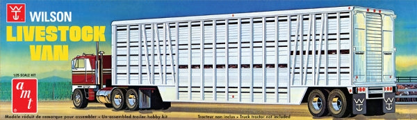 amt 1106 1/25 Wilson Livestock Van Trailer