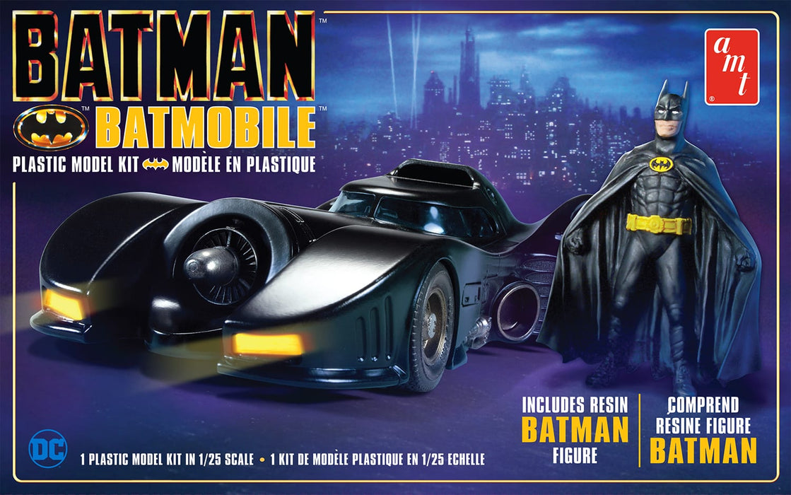 amt 1107 1/25 1989 Movie Batman Batmobile with Resin Figure