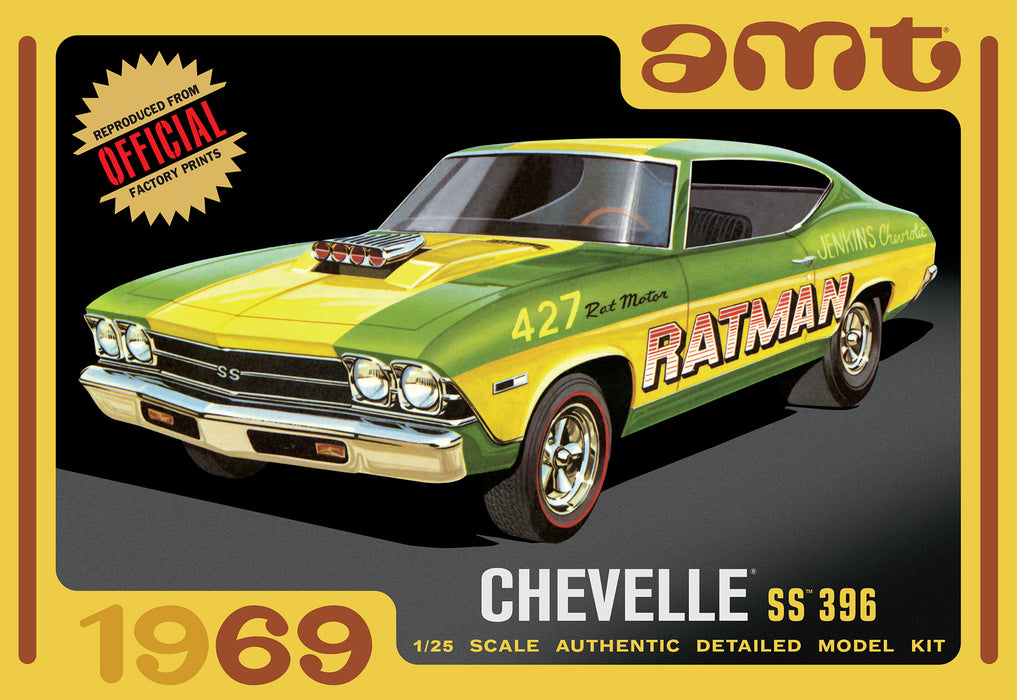 amt 1138 1/25 1969 Chevy Chevelle Hardtop