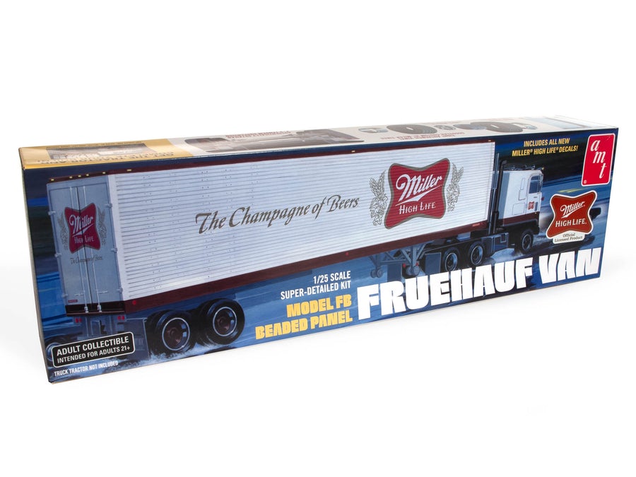 amt 1234 1/25 Miller Beer Fruehauf 40' Semi Trailer Kit