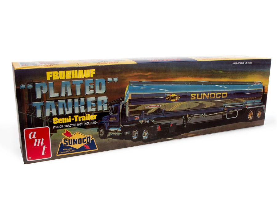 amt 1239 1/25 Sunoco Fruehauf Plated Semi Trailer Kit