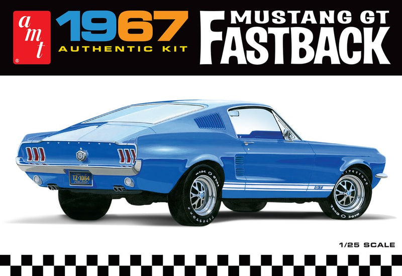 amt 1241 1/25 1967 Ford Mustang GT Fastback Kit