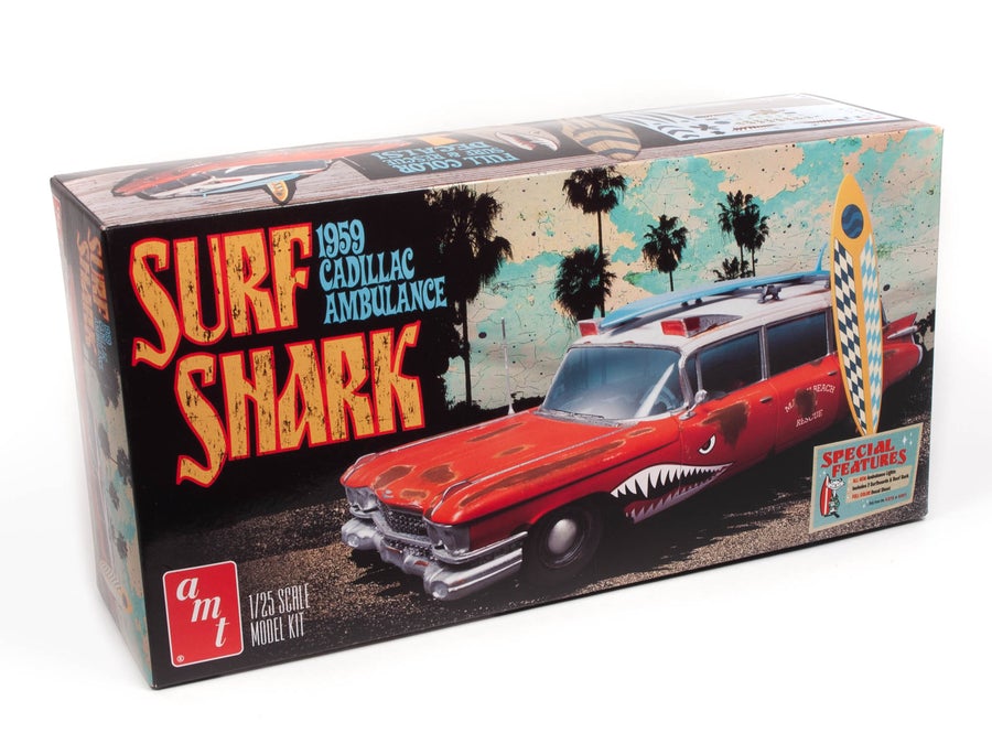amt 1242 1/25 Surf Shark 1959 Cadillac Custom Ambulance Kit