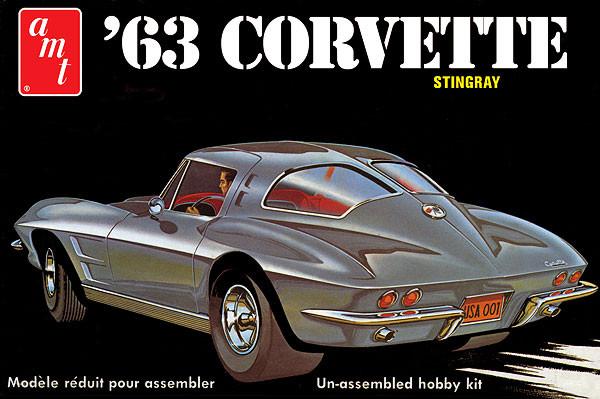 amt 861 1/25 1963 Chevy Corvette Sting Ray Car