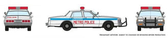 Rapido 800008 HO Scale 1980's Chevrolet Impala Sedan: Metro Police
