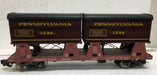 Aristo Craft / REA 46599 G Gauge Flatcar with Trailers Pennsylvania PRR - NOS