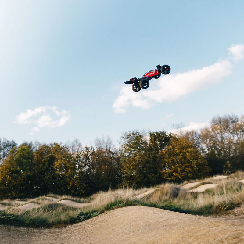 ARRMA 102722 1/8 Typhon 3S Typhon 4x4 BLX Brushless Buggy - Red