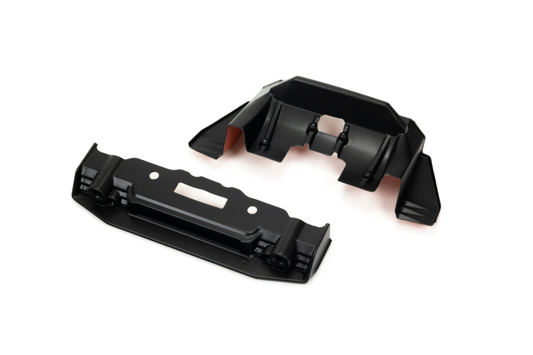 ARRMA 410010 FELONY 6S Black and Orange Splitter and Diffuser