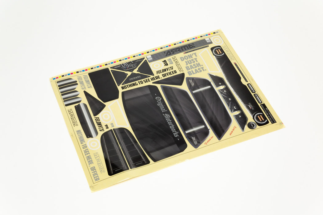 ARRMA 410011 FELONY 6S BLX Trimmed Clear Body