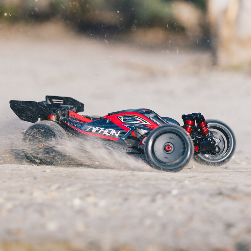ARRMA 8606V5 1/8 Typhon 6S Typhon 4x4 BLX Brushless Buggy - Black