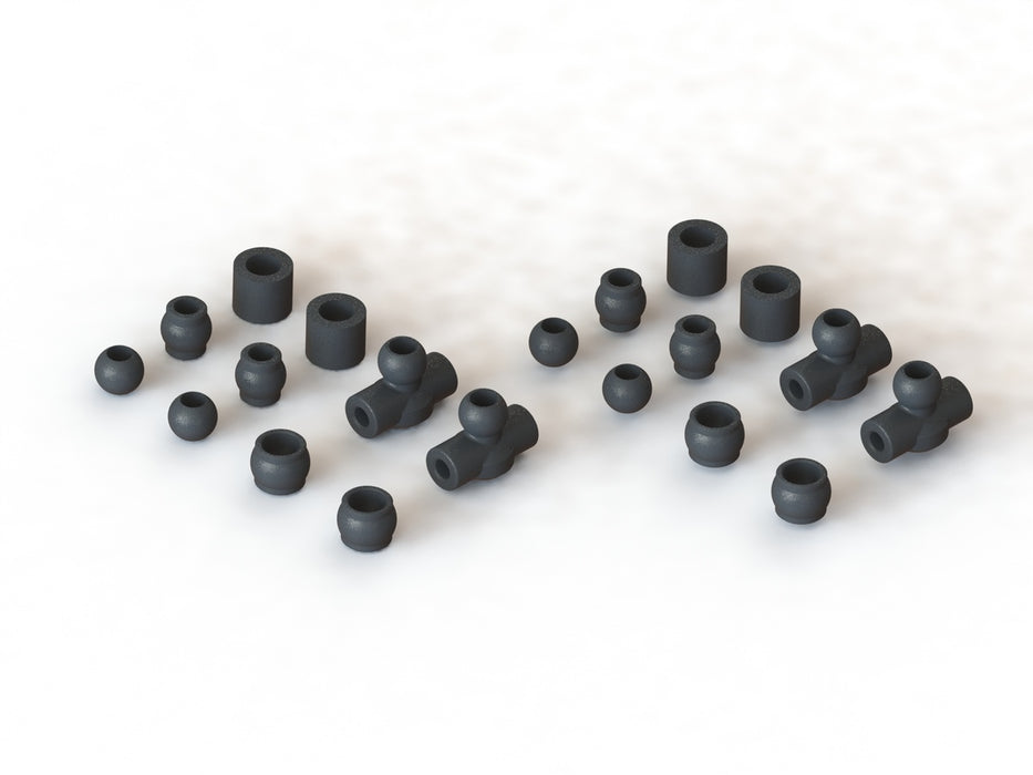 ARRMA AR330483 Composite BallSet for 6S Vehicles 2 Pack