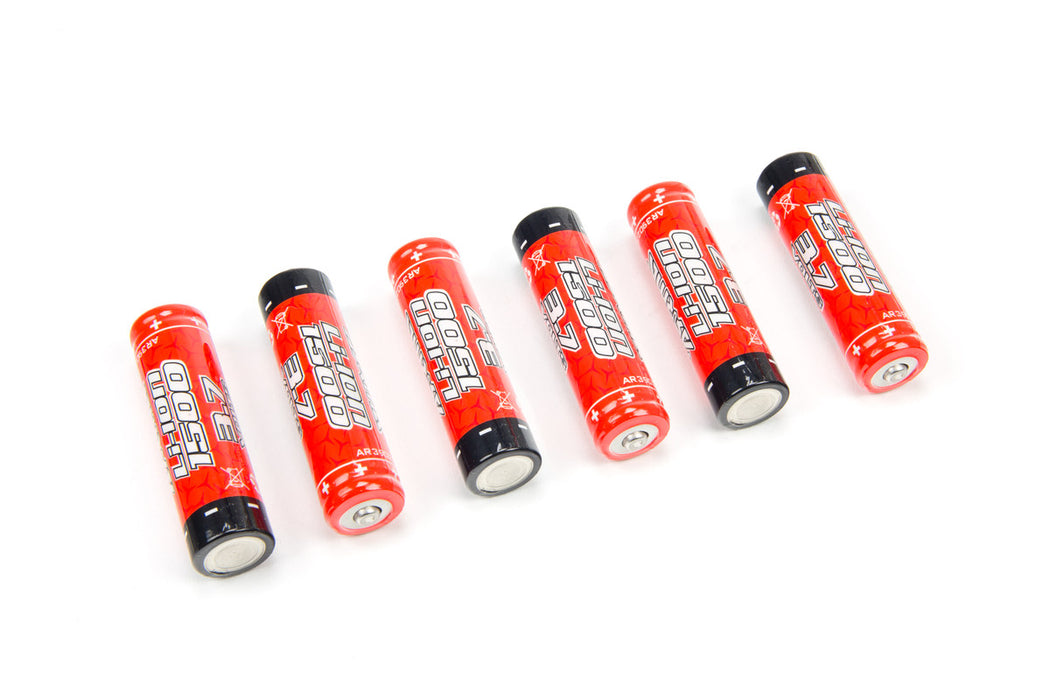 ARRMA AR390261 Li-Ion INR18650 3.7V 1500 mAh Battery 6 Pack