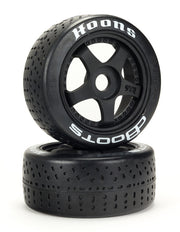 ARRMA ARA550062 DBoots Hoons 42/100 Belted Tires on 5 Spoke 2.9 17mm Hex Wheels 2 Pack