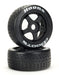 ARRMA ARA550062 DBoots Hoons 42/100 Belted Tires on 5 Spoke 2.9 17mm Hex Wheels 2 Pack