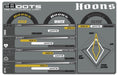ARRMA AR550070 DBoots Hoons 42/100 Belted Tires on Silver 5 Spoke 2.9 17mm Hex Wheels 2 Pack
