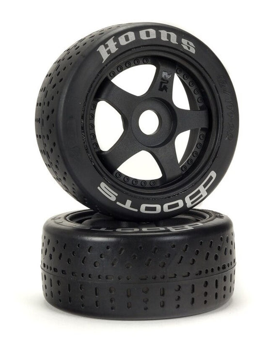 ARRMA AR550070 DBoots Hoons 42/100 Belted Tires on Silver 5 Spoke 2.9 17mm Hex Wheels 2 Pack