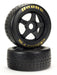 ARRMA AR550071 DBoots Hoons 42/100 Belted Tires on Gold 5 Spoke Wheels 2 Pack